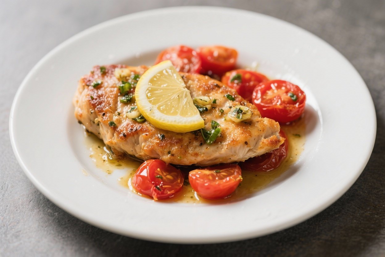 Lemon garlic chicken cutlets