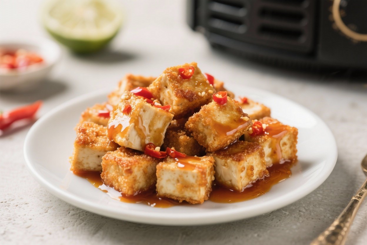 air fryer crispy tofu bites