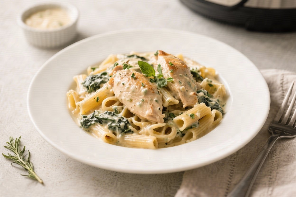Instant Pot Creamy Tuscan Chicken Pasta